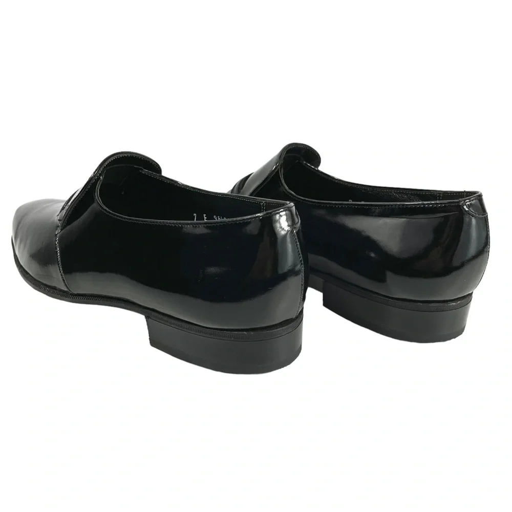 Florsheim Imperial | Men’s 7E | Black Patent Leather Slip On Loafer Shoes‎
